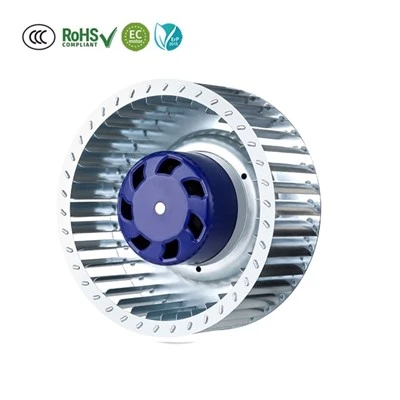 146 mm EC IP55 Stillelåst rotorbeskyttelse Radikal Slitesterk Restaurant Eksos fremover Buet sentrifugalvifte
